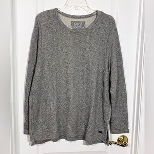 Marc New York Heather Gray Long Sleeve Knit Top 1X